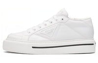 PRADA Macro Skateboard Shoes Men's White