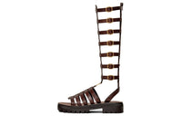 CELINE Roman Sandals Women's Dark Brown