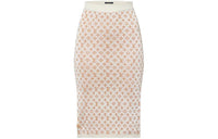 LOUIS VUITTON Monogram Jacquard Knit Skirt