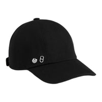 HERMES Cotton Baseball Caps Women's Black