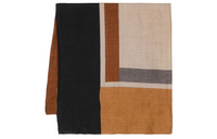 SAINT LAURENT Pre Owned Striped Linen Scarf