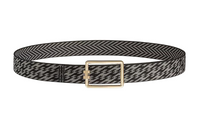 HERMES Tubular H Square Cut-Out Decoration Smooth Buckle Leather Belts Unisex Black Width: 3.2cm