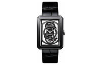 CHANEL BOY · FRIEND Wrist Watch Manual Mechanical Movement Crocodile Leather Strap Cut Out Dial Men's
