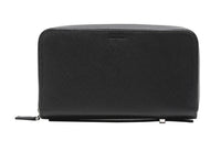 PRADA Leather Wallets Clutches Men's Black