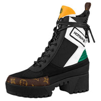 LOUIS VUITTON Laureate Ankle Boots Women's Black