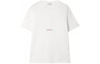 SAINT LAURENT Drop Shoulder Sleeve T-Shirt Women's White