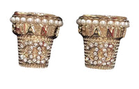 CHANEL Earrings Women's Gold