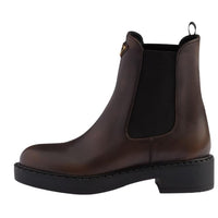 PRADA Short Chelsea Boots 5cm Women's Dark Brown