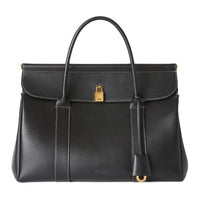 Loro Piana Cow Leather Handbag Women's Black