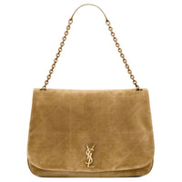 SAINT LAURENT Jamie Split Cow Leather Handbag, Shoulder Bag Women's Golden Leaf