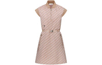 DIOR SS24 Sleeveless Dress Women's Peach Pink