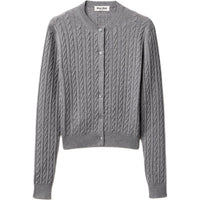 MIU MIU Cashmere Sweater Women's Gray White