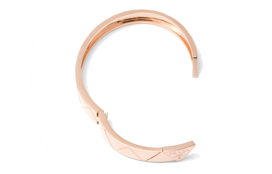 PRADA 18K Rose Gold Bangles Women's Rose Gold