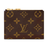 LOUIS VUITTON Coated Canvas Card Holder Wallet Women's Brown & Iris