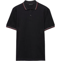PRADA SS25 Polo Shirt Men's Black