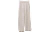 HERMES Knitted Sweatpants Women's White