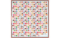 LOUIS VUITTON Mulberry Silk Silk Scarf Unisex Multicolor