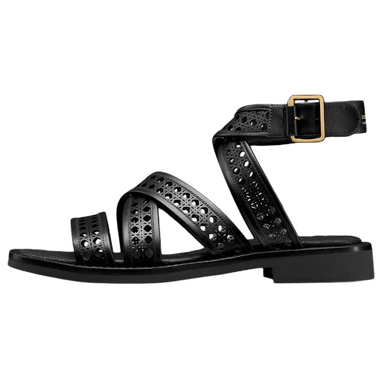 DIOR D-Avenue Roman Sandals Women's Black