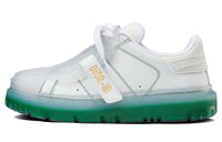 DIOR ID Low Top Stylish Skateboarding Shoes Women's White Green
