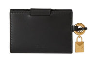 Loro Piana Smooth Calf Leather Card Holder Women's Black