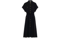 CELINE Short Sleeved Dresses Women's Black