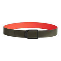 HERMES Calfskin Leather Belts Men's Green Orange Width: 3.8CM