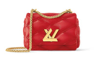 LOUIS VUITTON Lambskin Crossbody Bag Shoulder Bag Women's Red