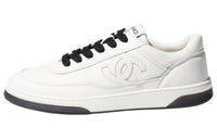 CHANEL 24C Low Top Skateboard Shoes Unisex White