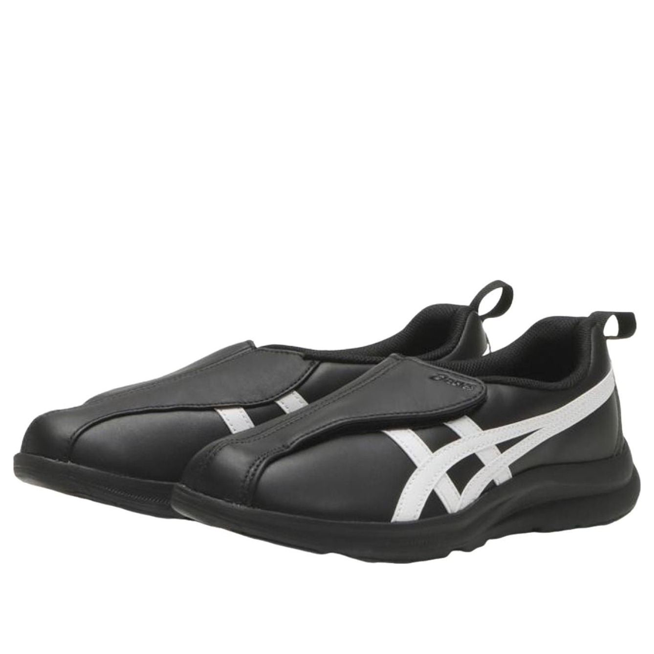 (WMNS) ASICS Life Walker LE 2E Wide 'Black White' 1242A024-001