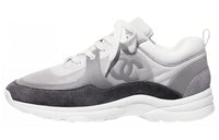 CHANEL Women's Suede Calfskin Sneaker 'Ecru Grey' Women's