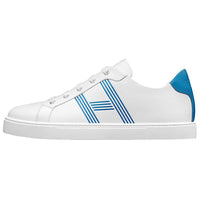 HERMES Avantage Skateboard Shoes Men Low-Top Blue White