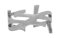 SAINT LAURENT Brass Rings Women's Silver