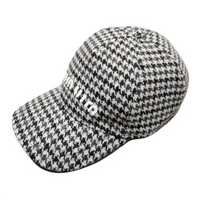 MIU MIU Wool Baseball Caps Men's Black White
