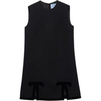 PRADA Natté Mini Dress Sleeveless Dress Women's Black
