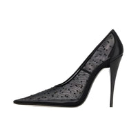 SAINT LAURENT Embellished Pointed Toe Pumps