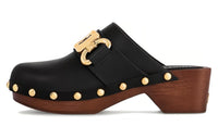 LOUIS VUITTON Abrasion-Resistant Wrap-toe Slippers Women's Black