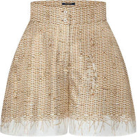 LOUIS VUITTON Monogram Raffia Pajama Shorts