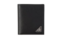 PRADA Saffiano Leather Wallet Men's Black