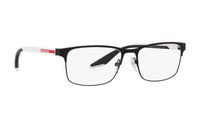 PRADA Acetate Titanium Irregular Shape Eyeglass Frames Men's White