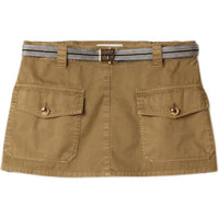 MIU MIU Garment dyed Cotton Miniskirt