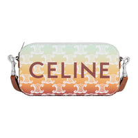 CELINE Leather Shoulder Bag, Crossbody Bag Men's Multicolor
