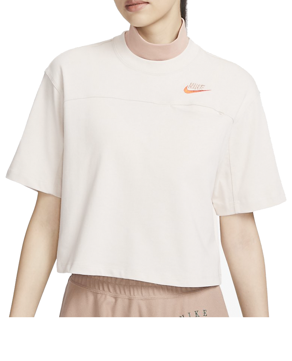 (WMNS) Nike Sportswear City Utility Short Sleeve Top 'Light Pink' FB7227-104