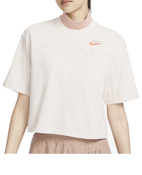 (WMNS) Nike Sportswear City Utility Short Sleeve Top 'Light Pink' FB7227-104