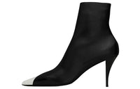 SAINT LAURENT Jam Pointed-Toe Ankle Boots