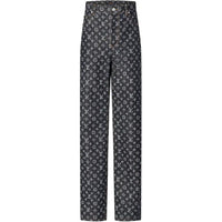 LOUIS VUITTON 1AGHV8 Monogram Jacquard Denim Skate Pants