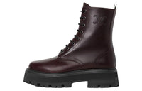 CELINE Ankle Boots 4.5cm Women's Dark Brown