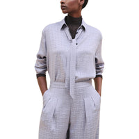 HERMES Shirt Women's Dusty Gray
