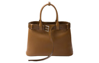 PRADA Leather Shoulder Bag, Crossbody Bag, Handbag Tubas Women's Caramel
