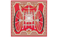 HERMES Silk Scarves Women's Red