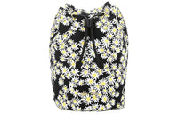 MIU MIU Polyester Toiletry Bag Women's Black Print